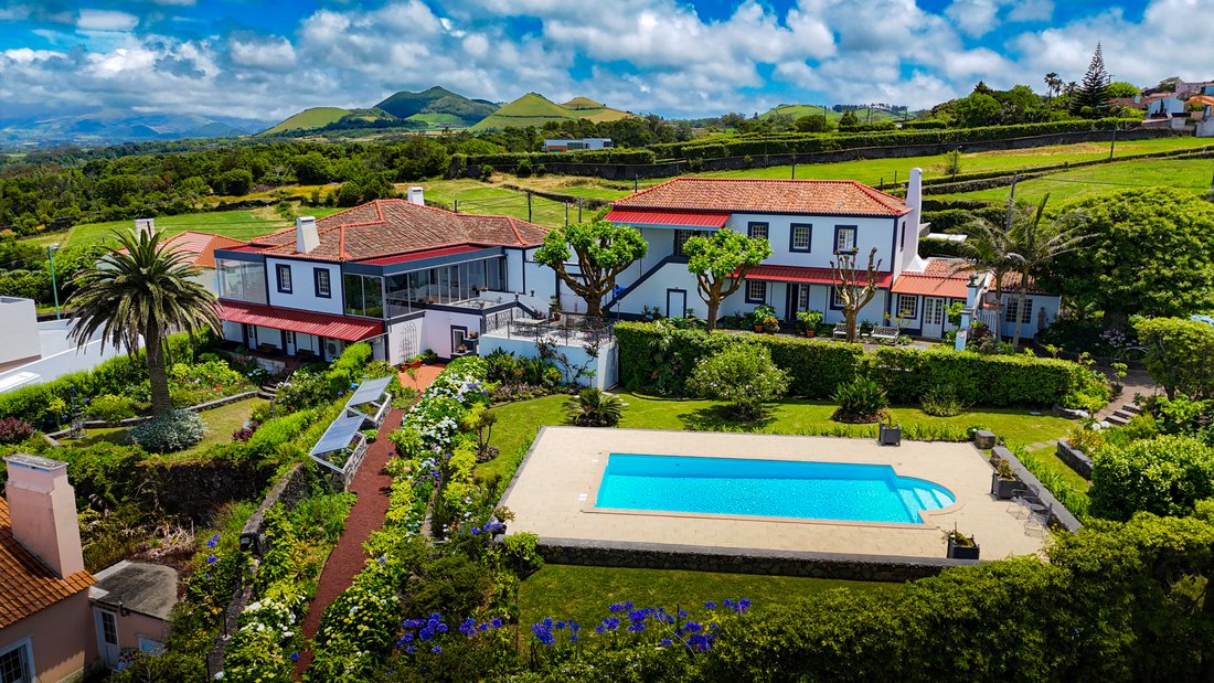 Historic Two-House Estate with Ocean Views in Capelas, Azores