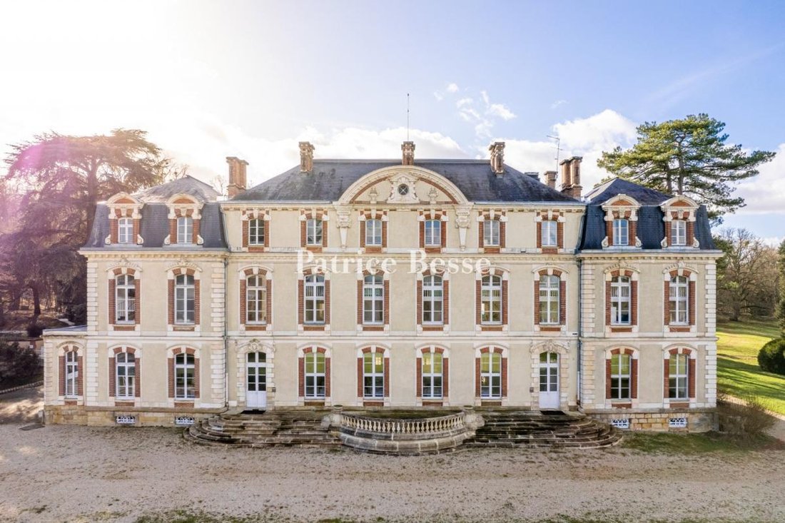 An Impressive 18th Century Chateau, With Outbuildings, In A Landscaped Garden, Near Fontainebleau - 3