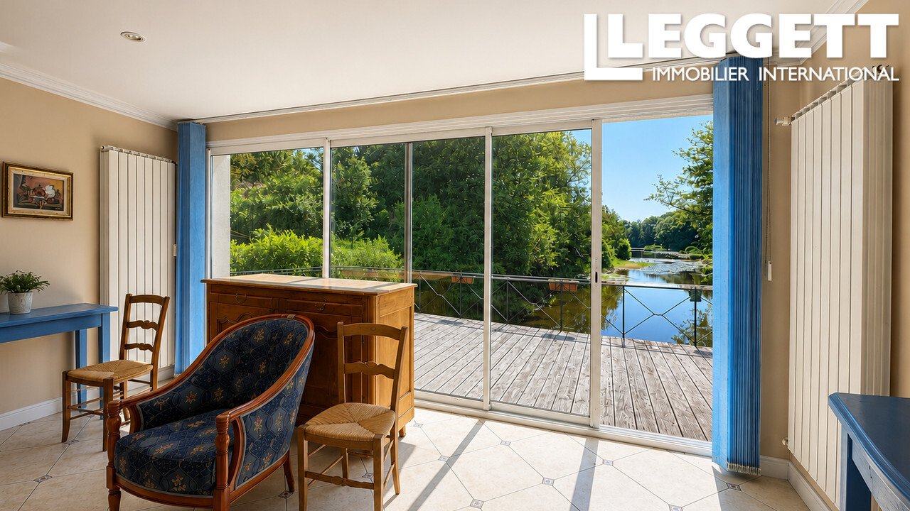 Beautiful Seven Bedroom Château With Private Island 6533m2 And Panoramic Views By The River Creuse.