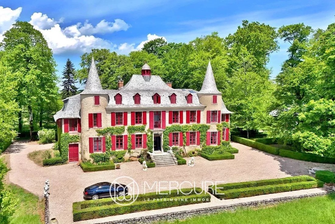 Chateau With Outbuilding And Park