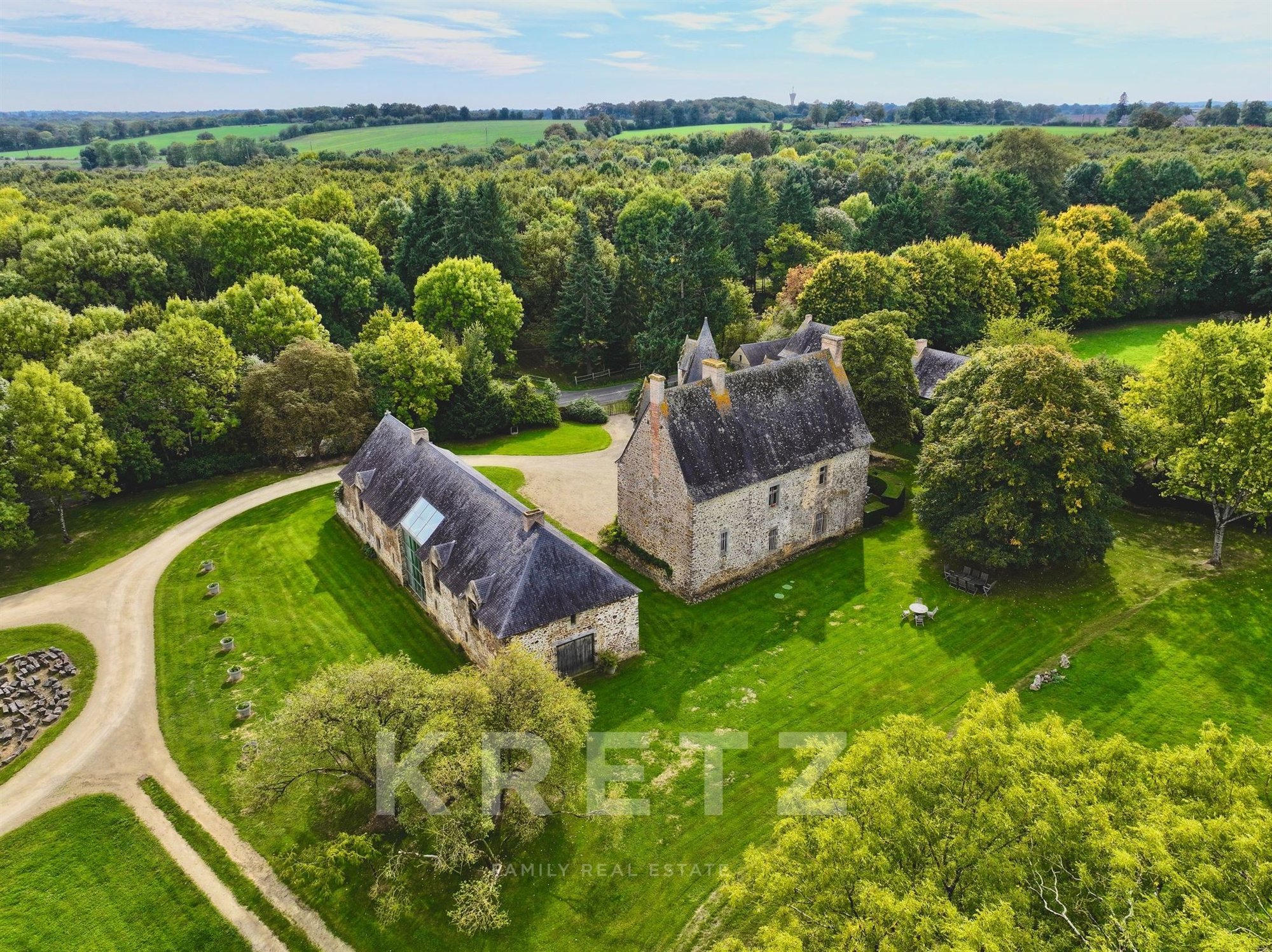 Exceptional Listed Manor With 3.5 Ha Private Lake, 18ha Land Eastern Mayenne