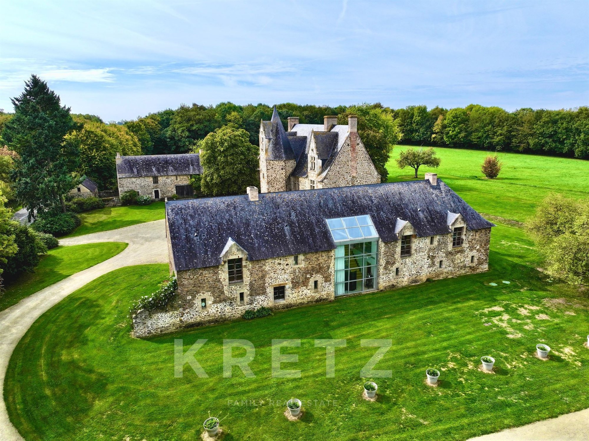 Exceptional Listed Manor With 3.5 Ha Private Lake, 18ha Land Eastern Mayenne