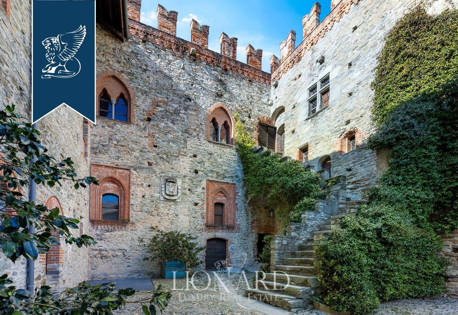 Medieval Castle With Park Overlooking Canavese Lakes