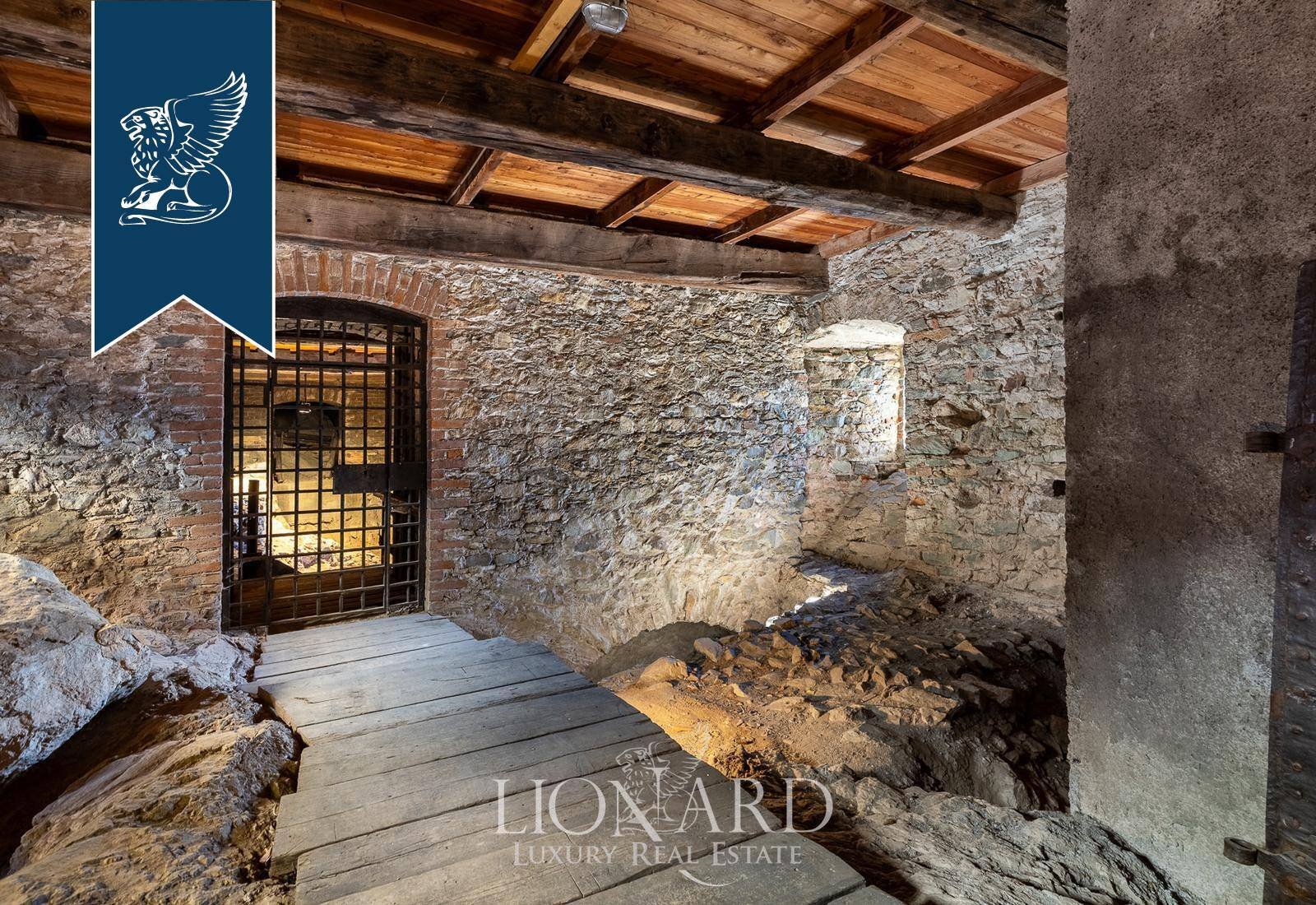 Medieval Castle With Park Overlooking Canavese Lakes