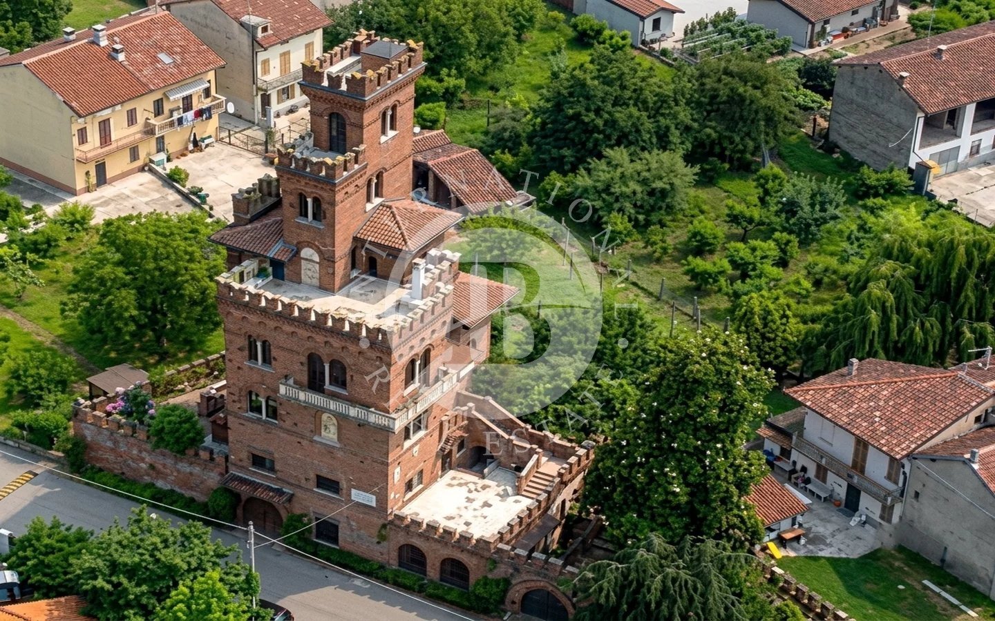 Neo Gothic Castle Nestled Within The Unesco World Heritage Area Of Monferrato