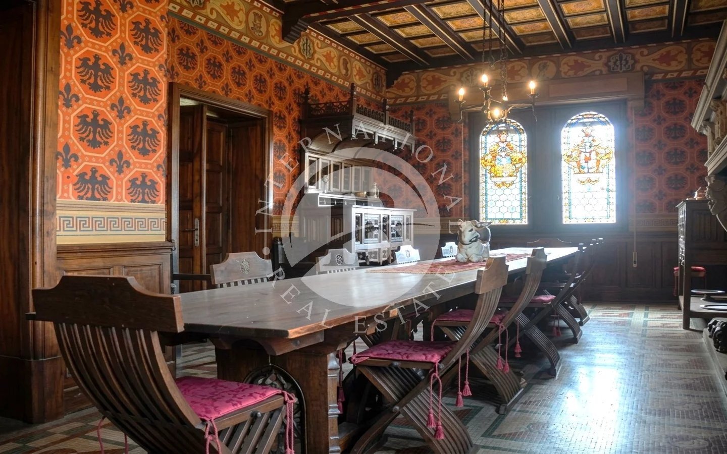 Neo Gothic Castle Nestled Within The Unesco World Heritage Area Of Monferrato