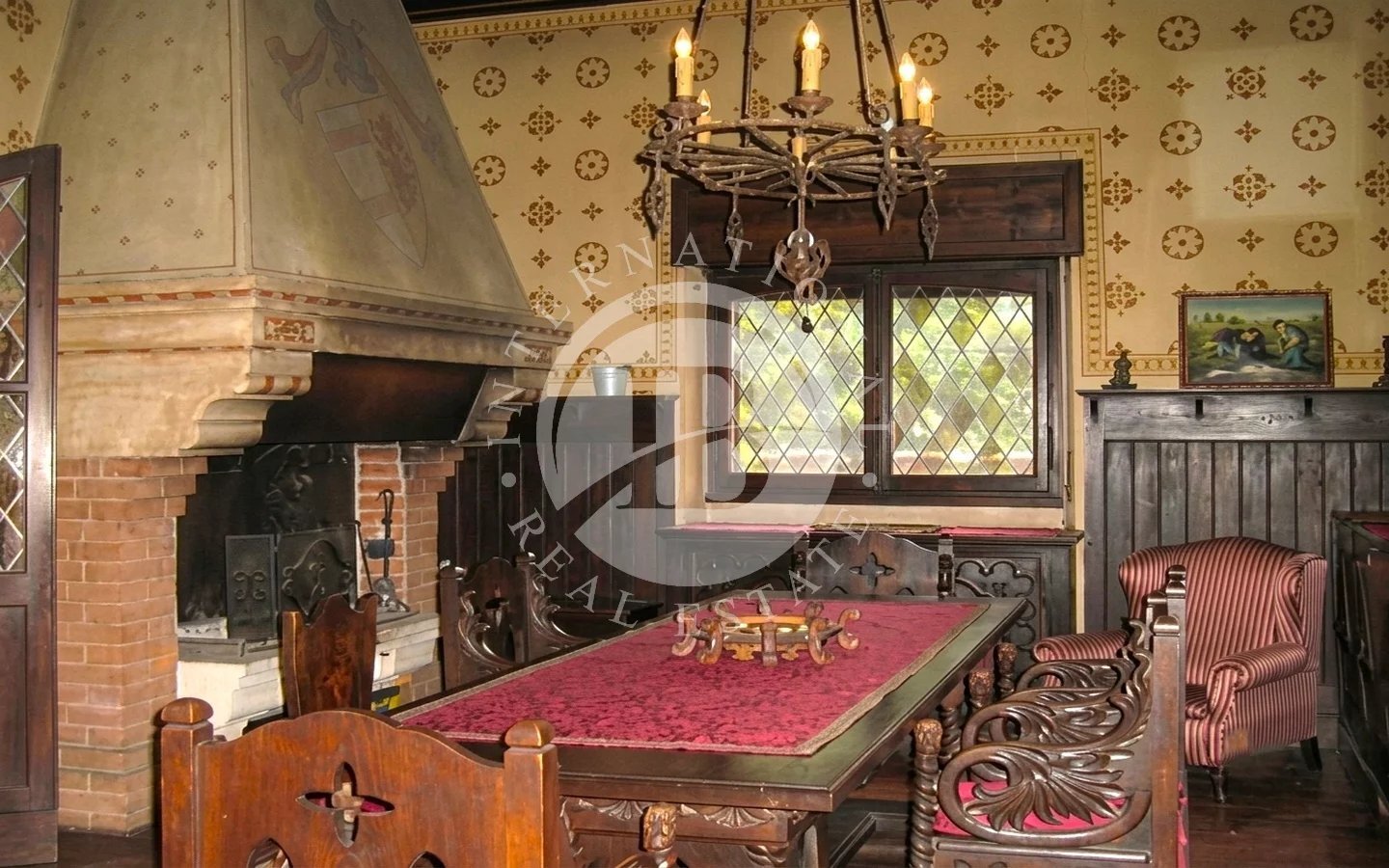 Neo Gothic Castle Nestled Within The Unesco World Heritage Area Of Monferrato