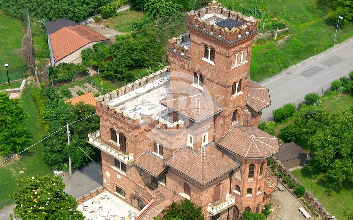 Neo Gothic Castle Nestled Within The Unesco World Heritage Area Of Monferrato