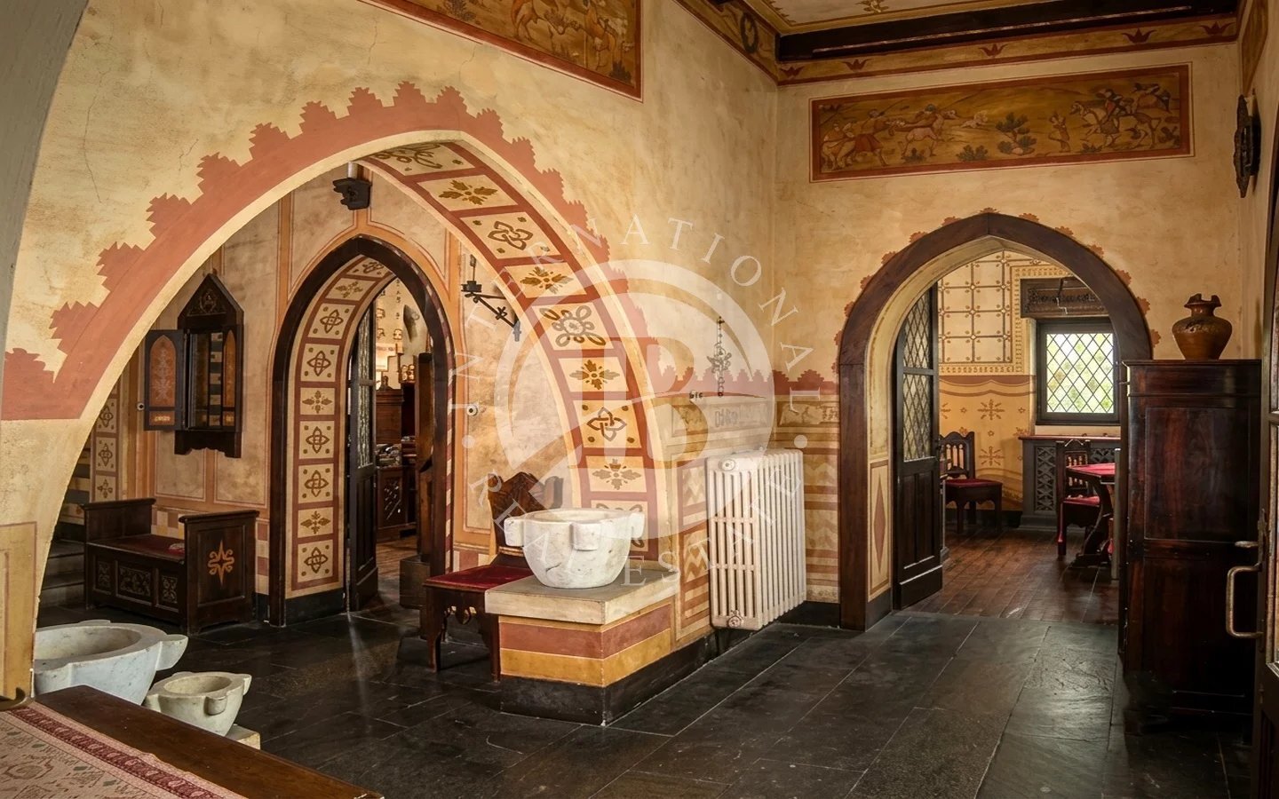 Neo Gothic Castle Nestled Within The Unesco World Heritage Area Of Monferrato