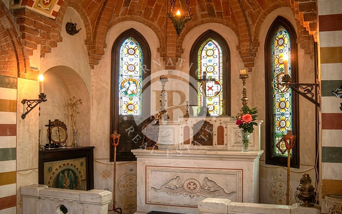 Neo Gothic Castle Nestled Within The Unesco World Heritage Area Of Monferrato