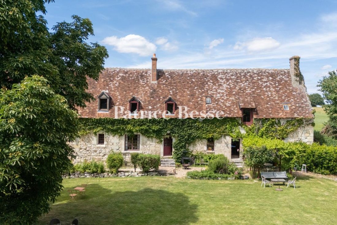 The Ruins Of A Historical Monument Listed Renaissance Chateau, Plus A Comfortable House And A