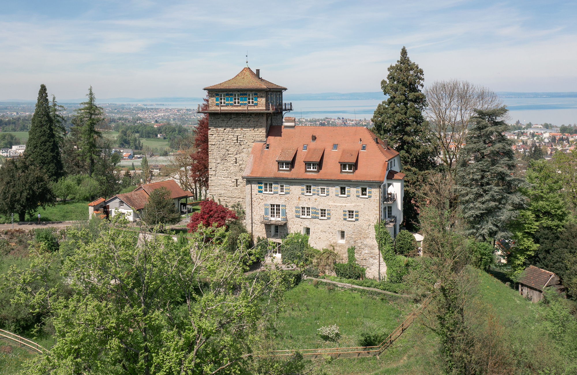 Renovated castle with breathtaking lake views