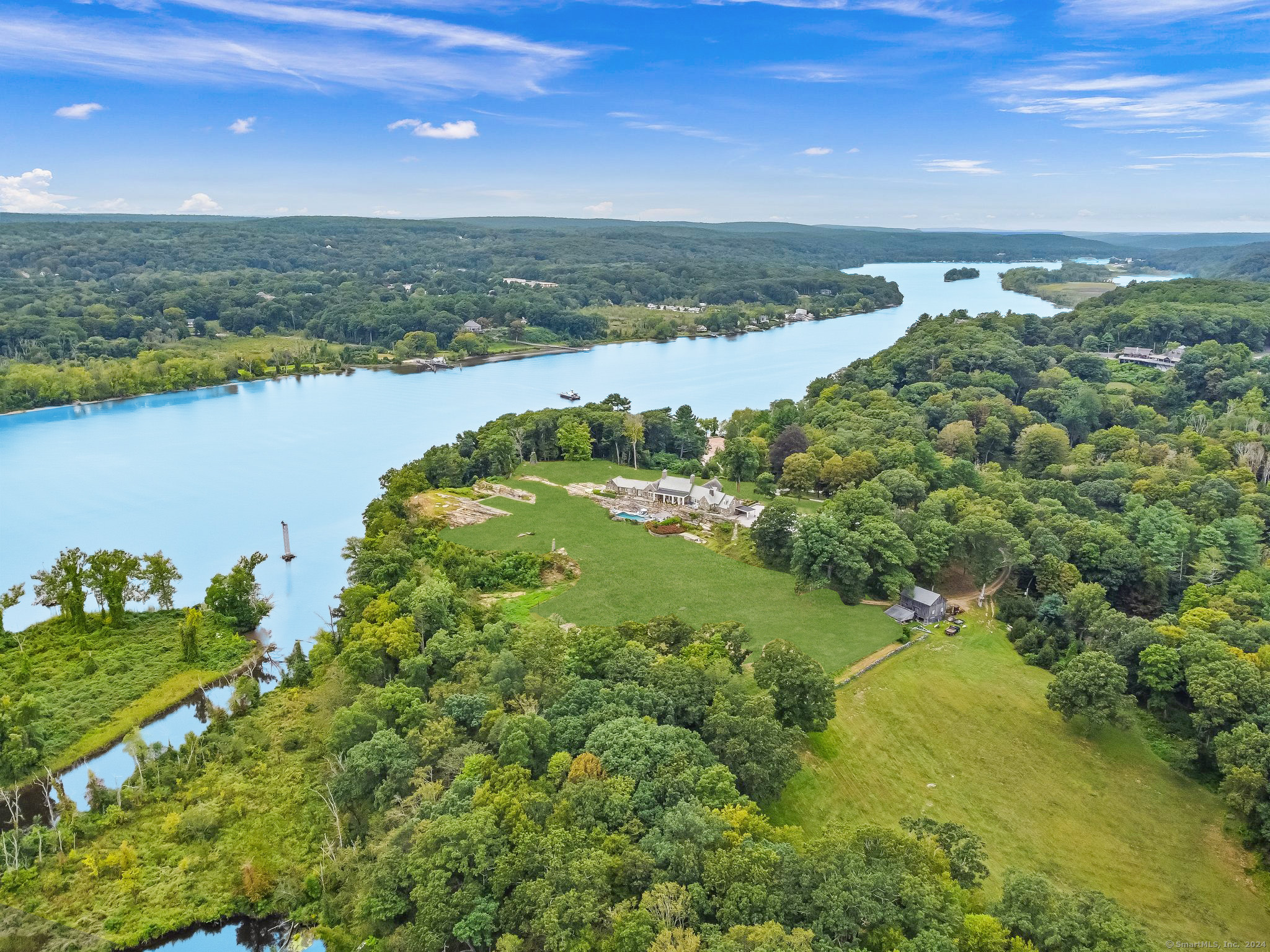 Hilltop Estate with Historic Charm and Private Waterfront